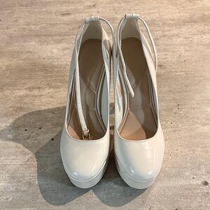 Aldo Cream Platform Heels